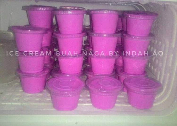 Resep Es Krim Buah Naga yang Lezat