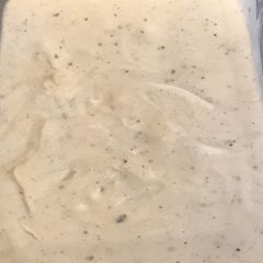 A picture of Ice Cream in stand mixer.