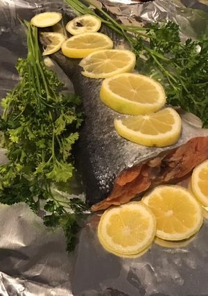 A picture of California Farm Salmon Tail.