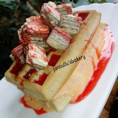 A picture of Waffles ice cream.