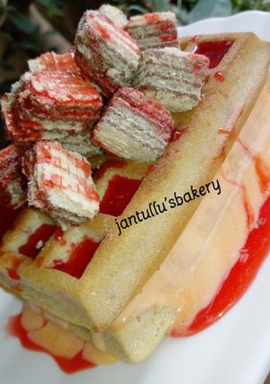 A picture of Waffles ice cream.