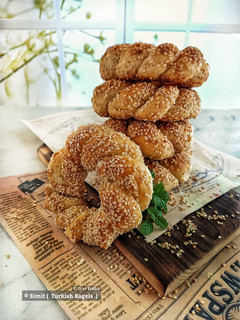 Foto resep Simit (Turkish Bagels) / Roti Khas Turki