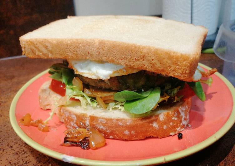 Hamburguesa vegetariana al roquefort