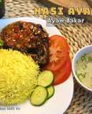 Nasi Ayam (Ayam Bakar)