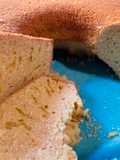 Budín de celíacos de vainilla, de harina de maíz y harina de mandioca