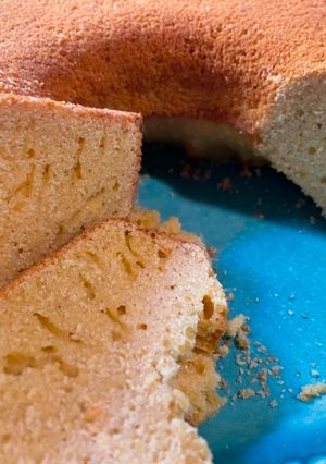 Una foto de Budín de celíacos de vainilla, de harina de maíz y harina de mandioca
