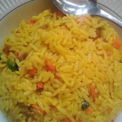 A picture of Jollof rice.