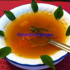 A picture of Tomato Rasam.