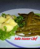 Insalata di Taccole, Patate e Insalata Riccia