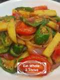Sautéd potato, young chilli and tomatoes 地三鲜