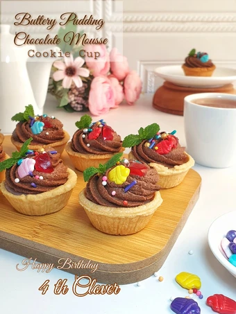 Cara Mudah Membuat Resep Buttery Pudding Chocolate Mousse Cookie  Cup yang Lezat Sekali Anti Ribet, Lezat Sekali