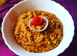 A picture of SAMBAR SADAM/ MIXED VEGETABLE BATH.