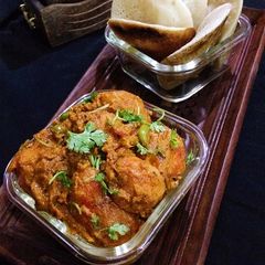 A picture of Kashmiri Dum Aloo.
