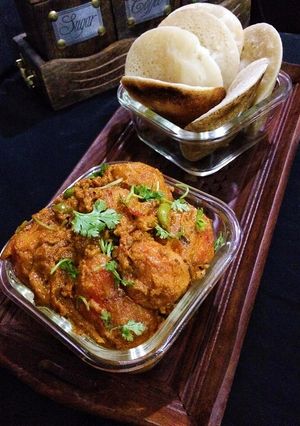 A picture of Kashmiri Dum Aloo.