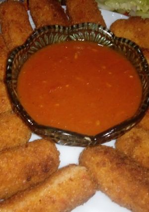 صورة لوصفة صبيعات رز الإقتصادية 🤩 المرافقة بصلصة الطماطم 🍅🍅🍅
