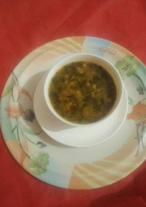 A picture of Mix dal palak healthy and tasty.