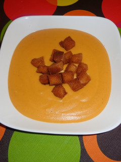 Una foto de Crema de calabaza asada