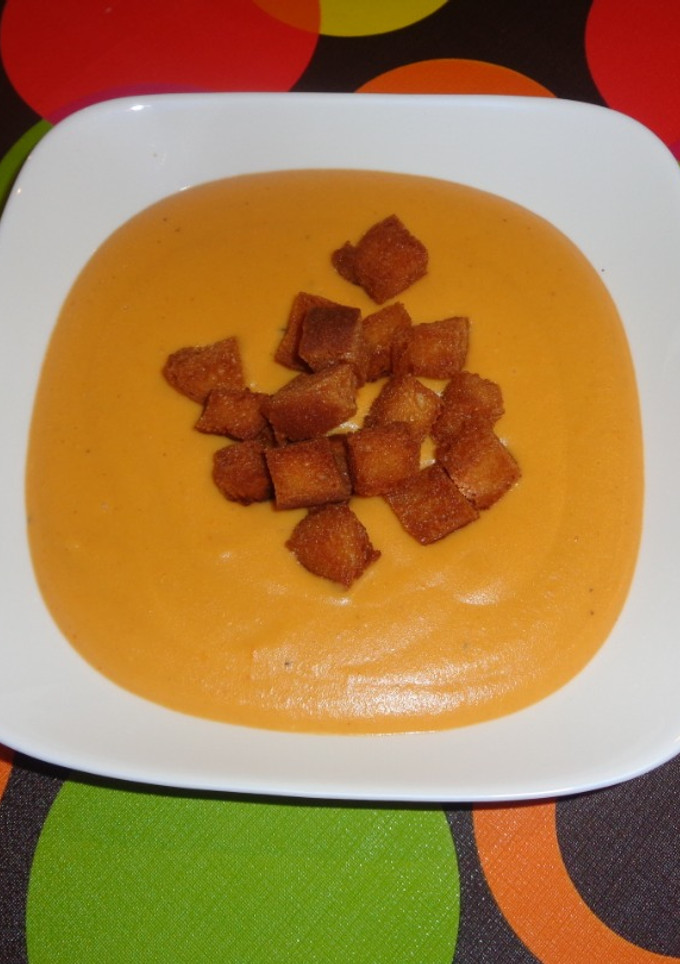 Una foto de Crema de calabaza asada