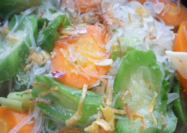 Bagaimana Menyiapkan Sayur gambas wortel dan bihun, Menggugah Selera