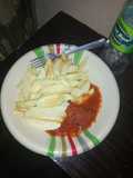 Chips with soup