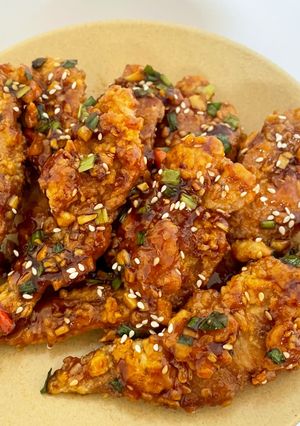 Foto resep Korean Honey Garlic Chicken Wings