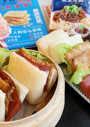 簡易富貴雙方(蔥餅料理) 的食譜成品照片