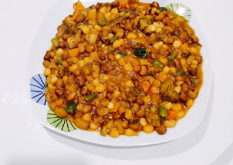 Recipe of Appetizing Beans corn and plantain | So Great Food Recipe From My Kitchen