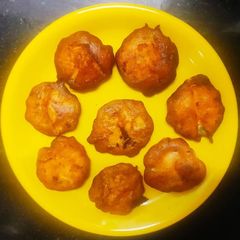 A picture of Sponge gourd bajji.