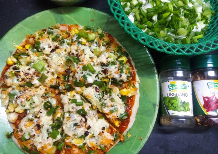 Recipe of Ultimate Green onion pizza