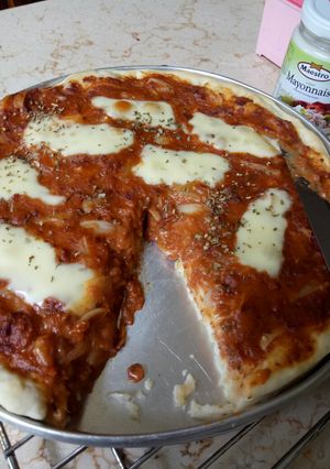 Foto resep Pizza praktis, empuk, takaran sendok