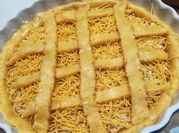 Una foto di tagliatelle al forno