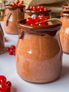 Una foto de Mousse de chocolate