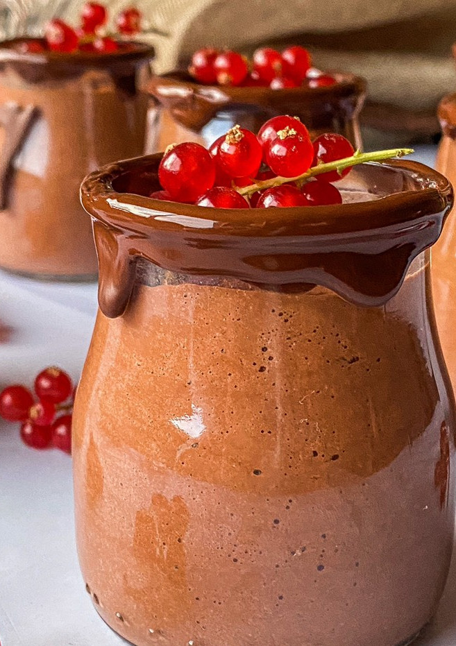 Una foto de Mousse de chocolate