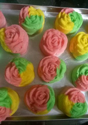 Foto resep Bolu kukus mawar