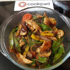 A picture of MY BBQ Chicken Stir Fry 😘.