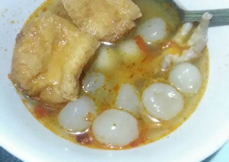 Resep Seblak ceker tahu Anti Gagal