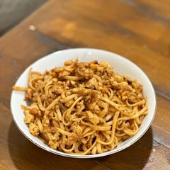 A picture of Chili Crisp and peanut Sauce for Noodles.