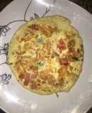 Tortilla de huevo con verduras