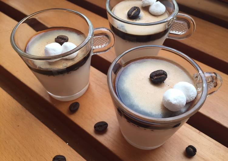 Panna cotta al rum con gelée al caffè ☕️