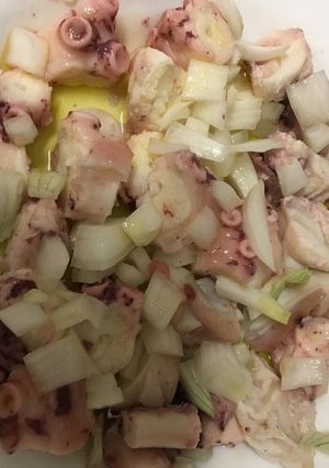 Una foto de Pulpo a la vinagreta
