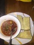 Red Oil Sauce & Boiled Yam