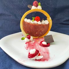 A picture of Strawberry shortcake.