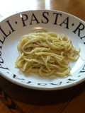 Spaghetti con queso