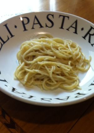 Una foto de Spaghetti con queso