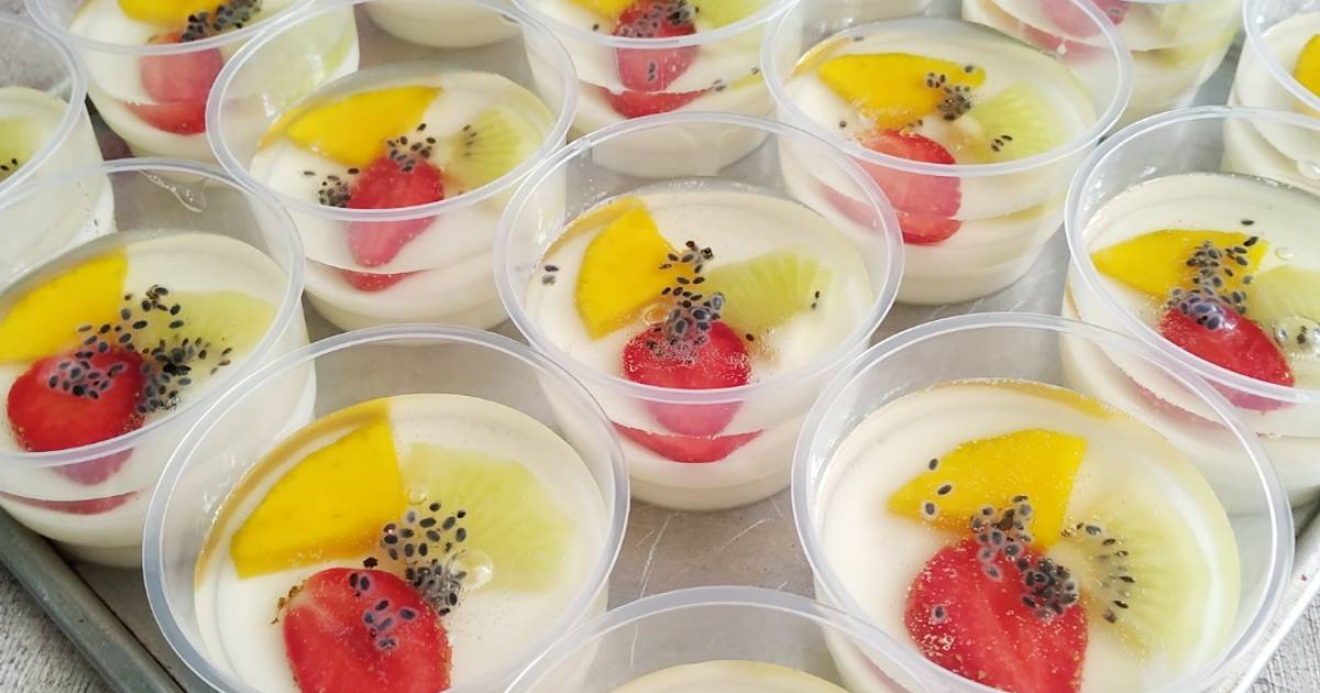 Resep 507. Puding Cup Buah Oleh Heni Suryani - Cookpad