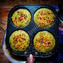 A picture of Moong Sprouts uttapam.