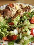 Guindas de aquellas, champignonadas...con ensalada