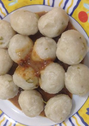 Foto resep Cilok Terigu Kuah Bumbu Pecel