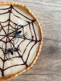 Una foto de Tartaleta de crema y chocolate en Airfryer (Halloween)