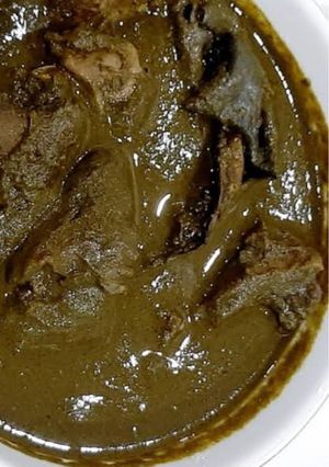 A picture of My best-ever scent leaf soup(obe efirin).